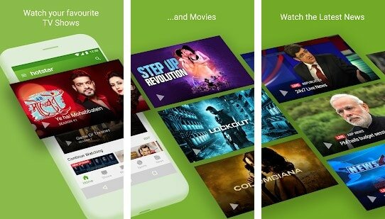 Hotstar Android movie app