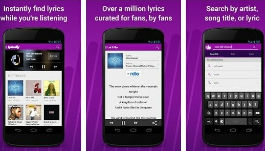 lyrically music app